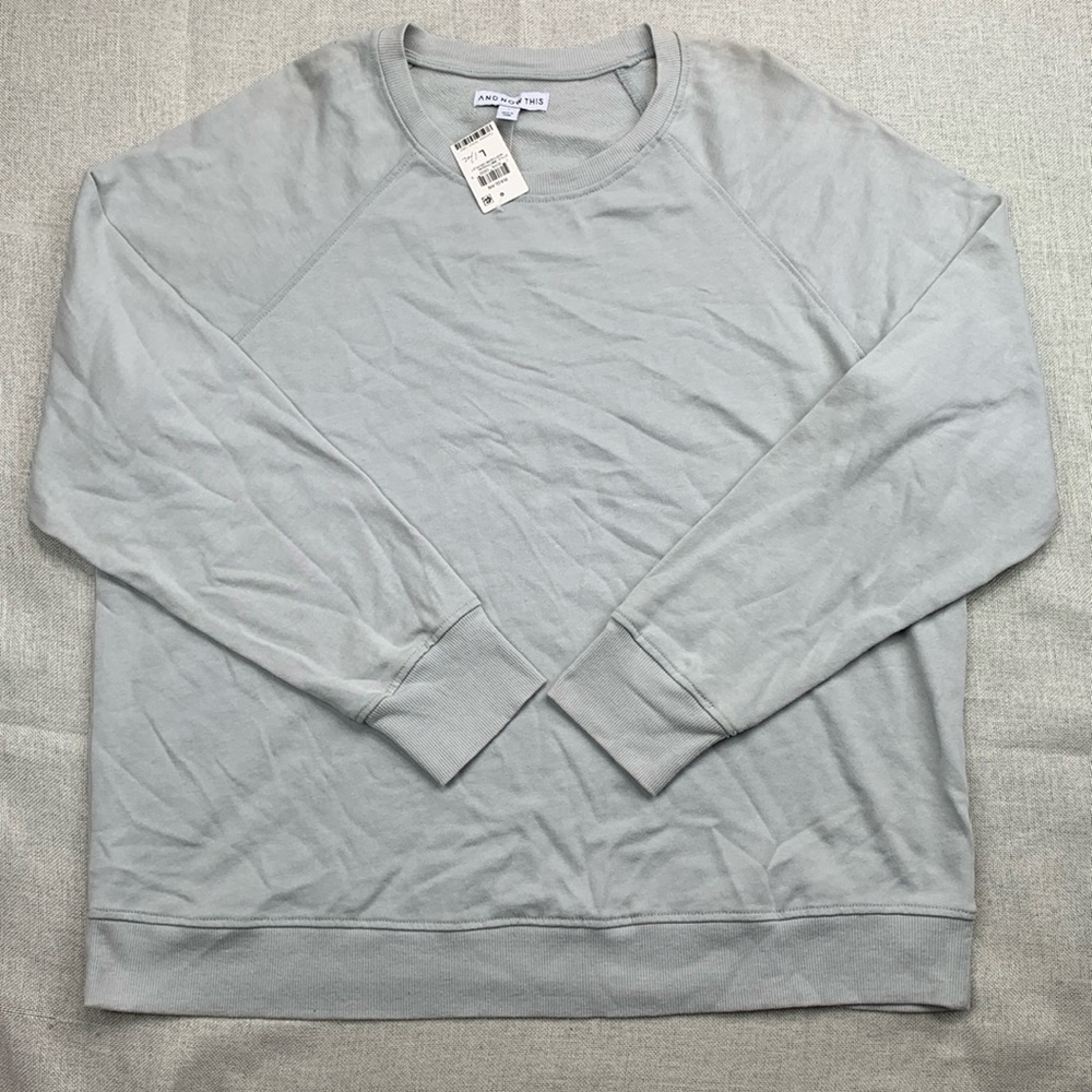 And Now This Men's Raglan Sweatshirt Size L